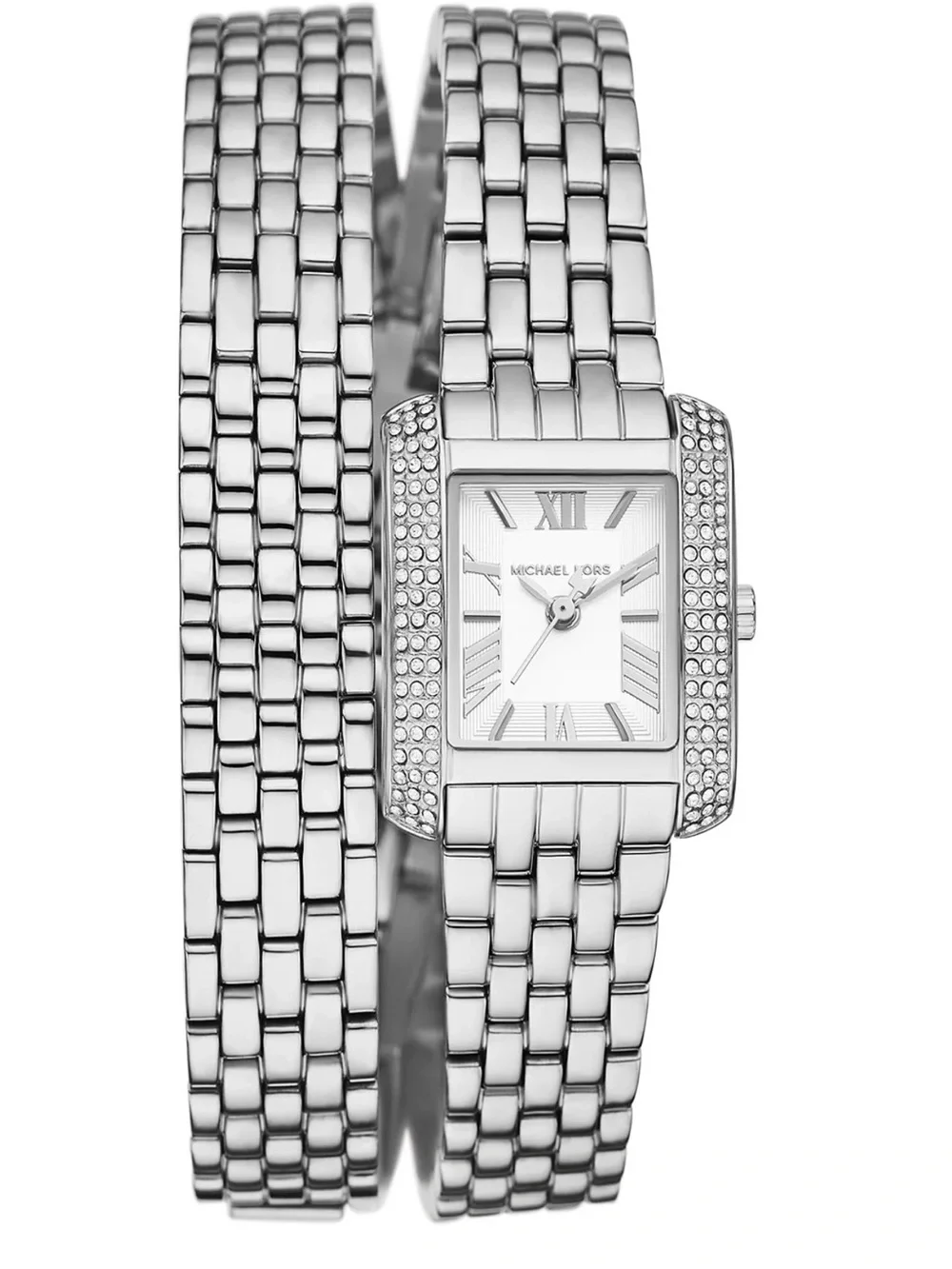 Michael Kors Emery Double Wrap Three-Hand Stainless Steel Watch 22mm